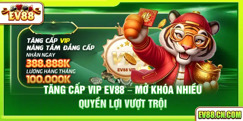 Tăng cấp vip Ev88 – Mở khóa nhiều quyền lợi vượt trội