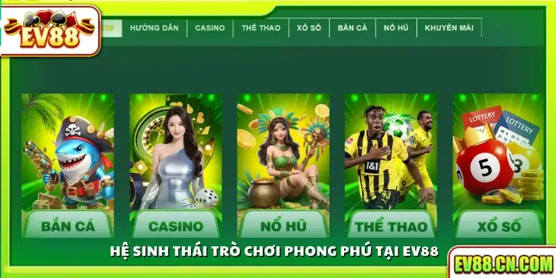 Thế giới trò chơi đa dạng thể loại