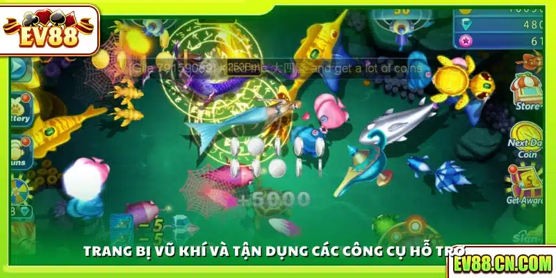 Trang bị vũ khí và tận dụng các công cụ hỗ trợ