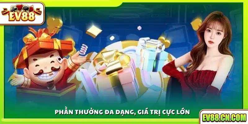 Giải thưởng phong phú với giá trị cao